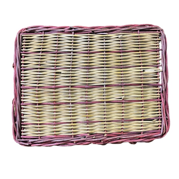 3/$15 Wicker Rectangular Basket with Handles - Picture 6 of 11